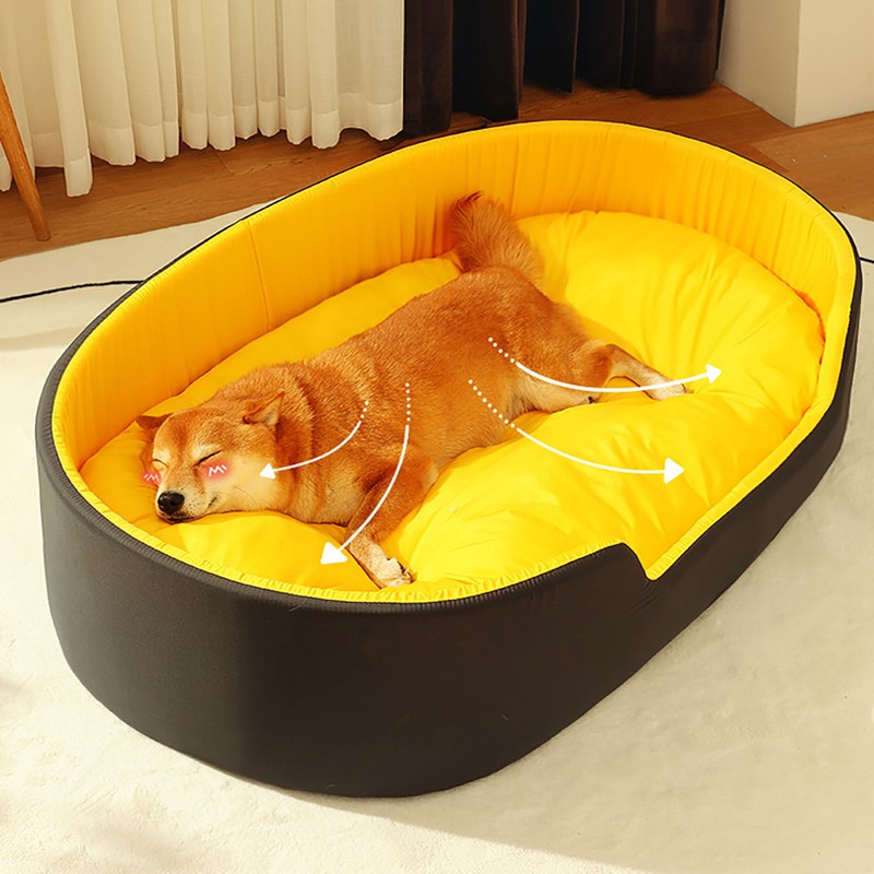 Pet Nest Bed Large Space Soft Comfortable Warm Pet Sleeping