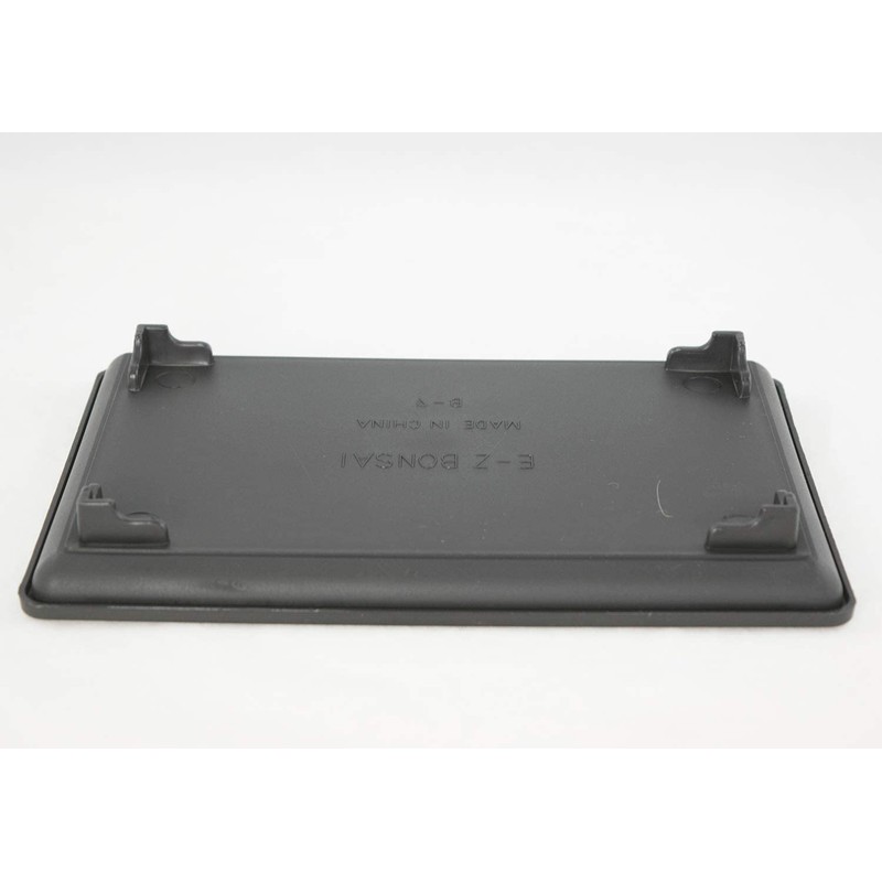 1 Rectangular Black Plastic Humidity/Drip Tray for Bonsai Tree and