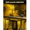 DORESshop Yellow Light Bulbs, Bug Lights for Outside, A19 Bug