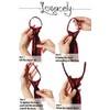 Lovacely - Corbatas con cierre para hombre, 3.15 pulgadas, clásica,