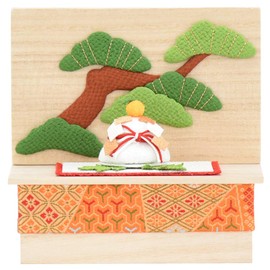 Hasegawa Buddhist Altar Roley, Seasonal Decoration, Crepe, Seasonal Box, New Year's Crepe Decoration