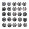 StayMax Stainless Steel Number Tags Key Tags with Key Rings