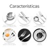 Raganet, Juego de Cubiertos de Acero Inoxidable con 24 piezas,