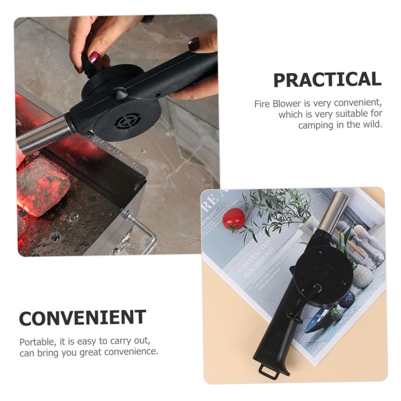 Mipcase 3Pcs Portable Hand Crank Blower for Manual Fire Blower