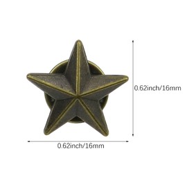 20 Pieces Star Badge Lapel Pin for 4th of July Memorial Day Veterans Day(Bronze)
