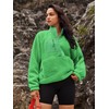 Nirovien Womens Fleece Pullover Long Sleeve Sherpa Jacket Button Down