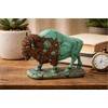 The Bridge Collection Turquoise Inspired Buffalo Figurine - Western Decor