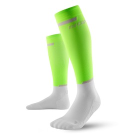CEP The Run 4.0 Tall Compression Socks, Green/White, Women, II