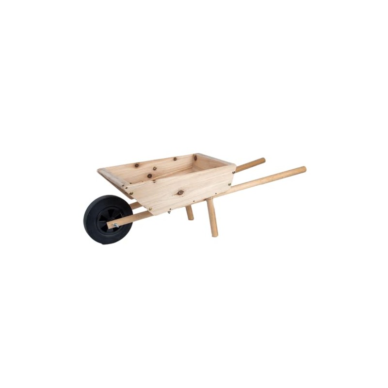 Esschert Design Children’s Wheel Barrow, Wood, 37.6 x 12.9 x