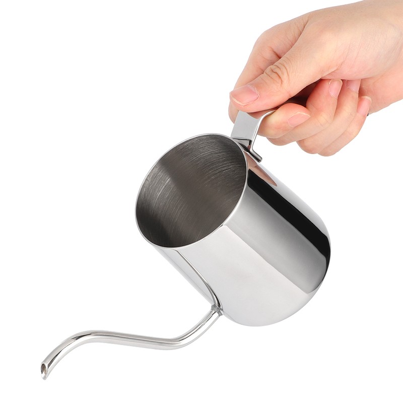 250ml Stainless Steel Coffee Pot Long Spout Kettle with Handle