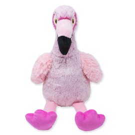 PLUSHOLOGY Flamingo Stuffed Animal; Ultra Soft and Cuddly Flamingo Plush for Kids 3 Years Old to Adults; Child-Safe Embroidered Eyes with Ribbed Accents for a Unique Aesthetic (9" Tall Seated)