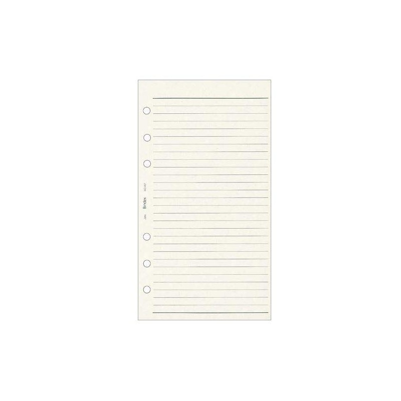 Noritsu 451 2P Personal Organizer, Refill, Horizontal Ruled Bible, Pack