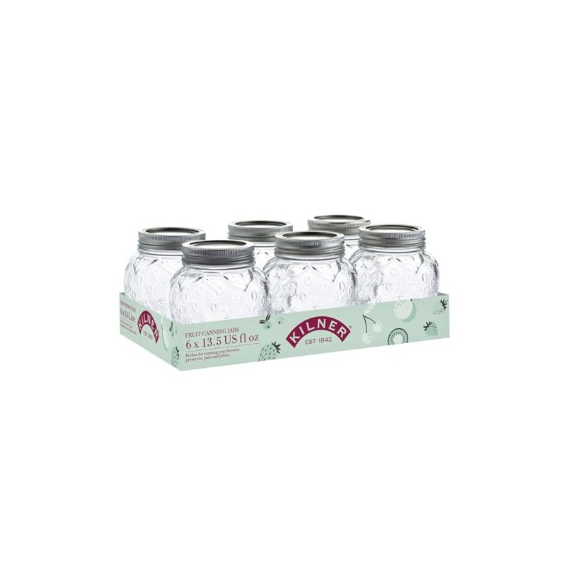 Rayware 6037373 Strawberry canning Jar Pack of 6