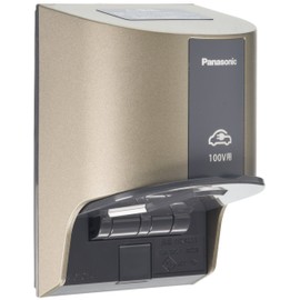 Panasonic EV/PHEV Charging Grounded Outdoor Outlet for Exposed and Embedded Use for 100 V, Champagne Bronze WK4311Q