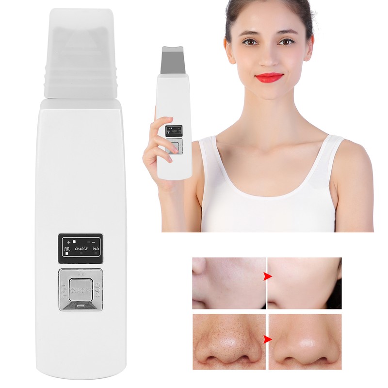 Rechargeable Ultrasonic Skin Scrubber Blackhead Removal Face Pore Cleaner Instrument