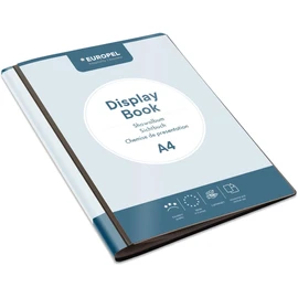 HF2 A4 Front View Display Book with 20 Pockets - Black