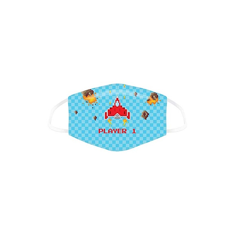 Puckator Reusable Face Covering-Non Medical Large Size Twin Pack (Game