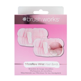 Brushworks Microfibre Wrist Wash Bands - 2 Pack