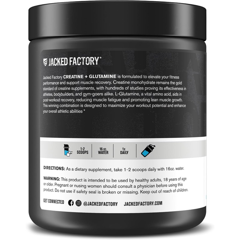 Jacked Factory Creatina + Glutamina