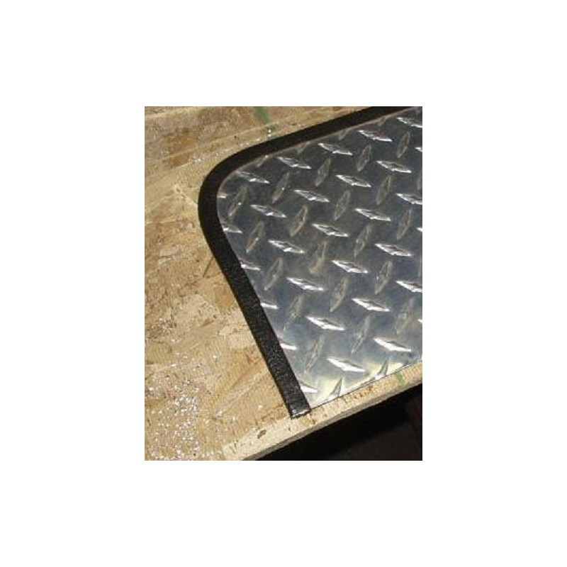 Edge Trim Black Small Height 9.5mm x Grip Range 3mm