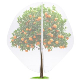 Vincreem 12 x 12 FT Large Fruit Tree Netting Bags Garden Plant Protector with Zipper and Drawstring Blueberry Bushes Netting Covers Plant Protection Mesh Net Bags from Insect Bug Cicada