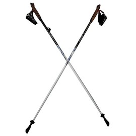 LEKI Nordic Walking Amero Carbon Series Walking Poles White/Black 115cm