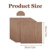 6Pcs 12 x 12 x 1/16 Inch Walnut Plywood Sheets