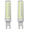 Lxcom Lighting G9 LED Corn Bulb Dimmable 2 Pack 15W