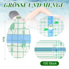 BORISCA 100 Pcs Wasserdichte Ohrpflaster Erwachsene, Einweg Ohr Wasserdichte Aufkleber Ultradünne Wasserdicht Ohr Patches Transparent Ohrabdeckungen Patch Ohrenschützer zum Duschen, Schwimmen, Surfen