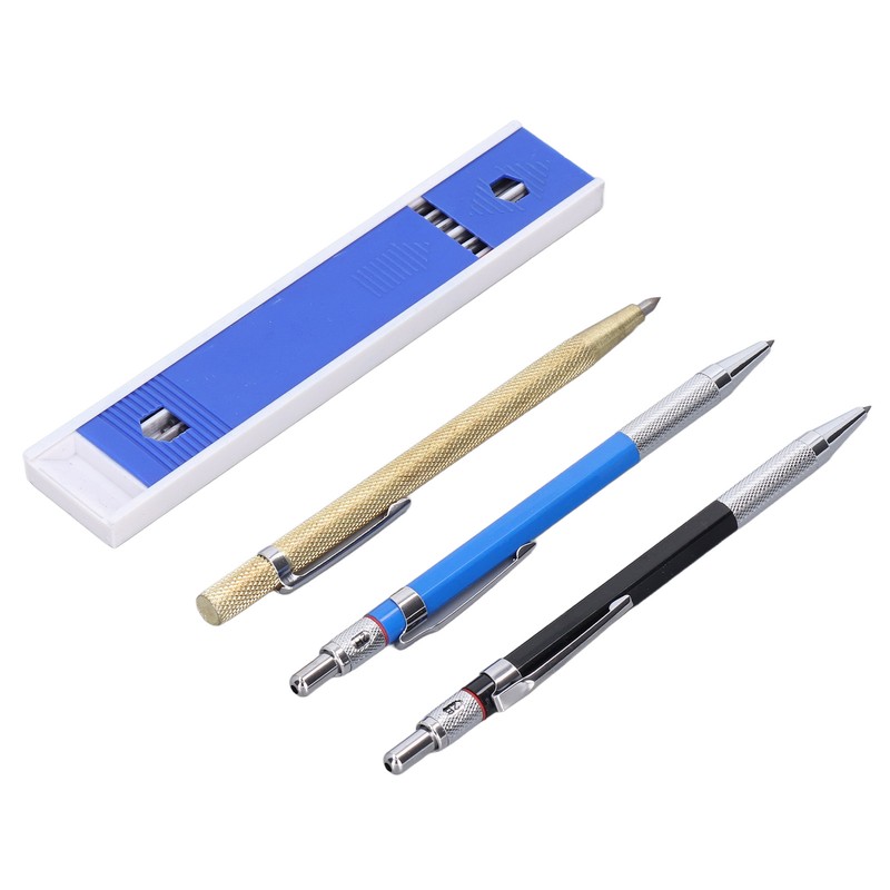 Carpenter Pencil Mechanical 2.0mm Marking Scriber Tool with Refills for