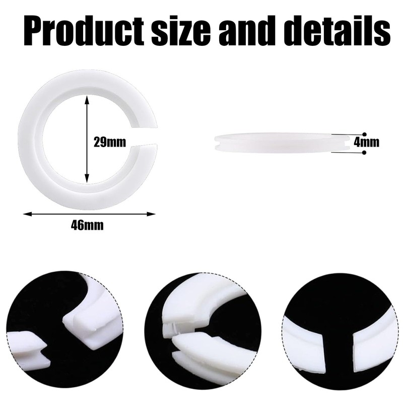 16 Pcs Lampshade Reducer Ring, Lampshade Adapter Rings, 8 Pcs