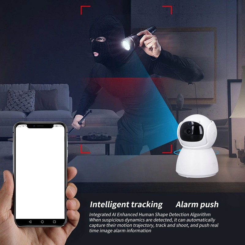 Indoor Security Camera ABS Home Surveillance WiFi Camera Motion Detection