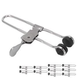 10Pcs Lever Action Grid Clamp Sturdy Stainless Steel Tile Mounting Clips for Suspended Ceiling