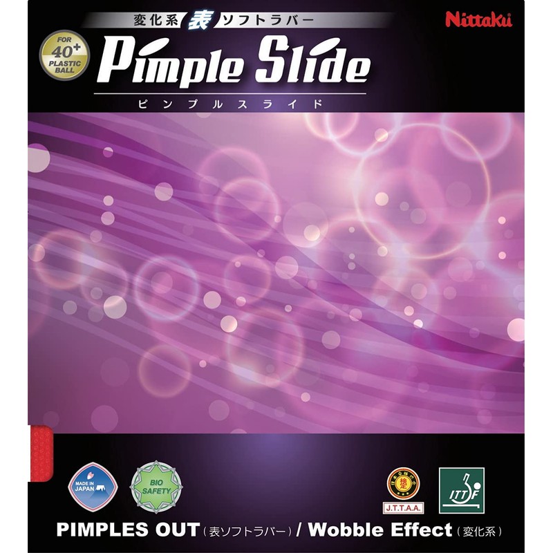 Nittaku NR-8568 Table Tennis Rubber Pimple Slide, Soft Surface, Changeable