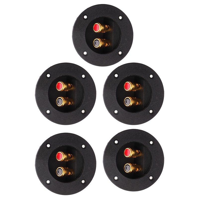 5Pcs 2 Way Stereo Speaker Box Terminal Cup Double Binding