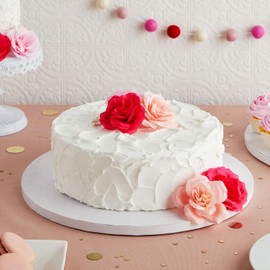 Juvale Juvale 3-Pack 14-Inch Round Cake Drum Boards - White Foil-Wrapped 0.5-Inch Thick Cake Board Set for Baking Supplies & Desserts - Base 14