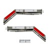IBESTWOLF 2PCS Stainless Steel Angled Mud Flap Hanger, 1-1/8" Mounting