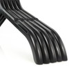 HANGERWORLD 15 Pack Strong Black Plastic Garment Coat Hangers for