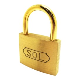 SOL – Hard No. 2500 Cylinder Padlock Same Key B 45 Mil 45 mm