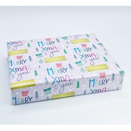 4 Sheets 4 Tags Merry Xmas To You Great Grandma Wrapping paper Christmas Great Grandmother Pink Family Relation Giftwrap (PA)