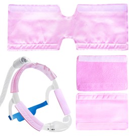NATAKU 3 Pack Satin Strap Covers, Mask Frame Cushions to Compatiable with DreamWear or ResMed AirFit Silky Satin Sleep Headgear Cover Set Hair Saver C Papa Face Cushion Pads