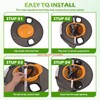 Hard Hat Sun Shade with Solar Fans Compatible for Milwaukee/Studson/Klein