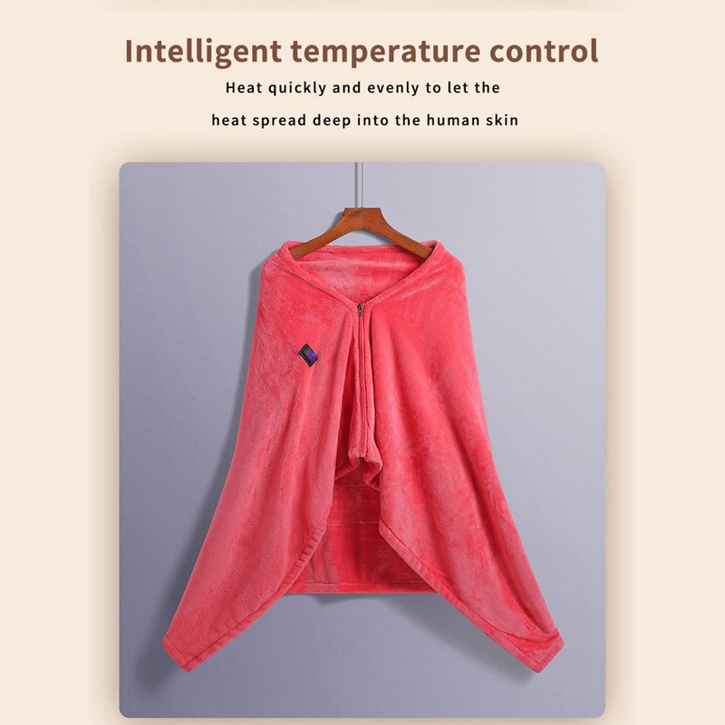 USB Electric Warm Heating Shawl Soft and Comfortable Blanket Winter