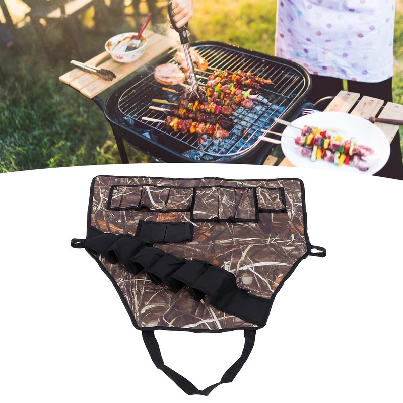 Multi Pockets Apron 600D Oxford Fabric Camouflage Picnic Barbecue Aprons