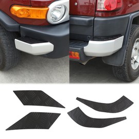 Car Front Rear Bumper Side Guard Trim Cover Fit Toyot@ FJ Cruiser 2007-2021 Car Front Rear Bumper Protect Pad Corner Guard Strips Front Bumper Fender Guard Car Body Anti-Collision Strip Accessories