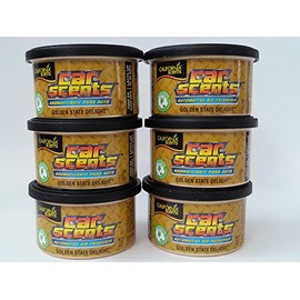 Car Scents California Golden State Delight Air Freshener Pack of 6