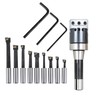 findmall 9pcs 2" Boring Head R8 Shank Boring Tool Set