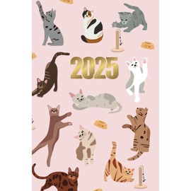 2025: Week To View Diary, Schedule Organiser & Month Planner, Perfect For Pet Owners & Crazy Cat Lovers, Pink