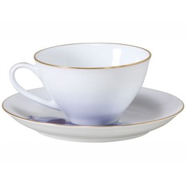 Okura Tien 30C/8211 Blue Rose Cup & Saucer, Coffee Tea, Approx. 7.5 fl oz (210 cc), Made in Japan