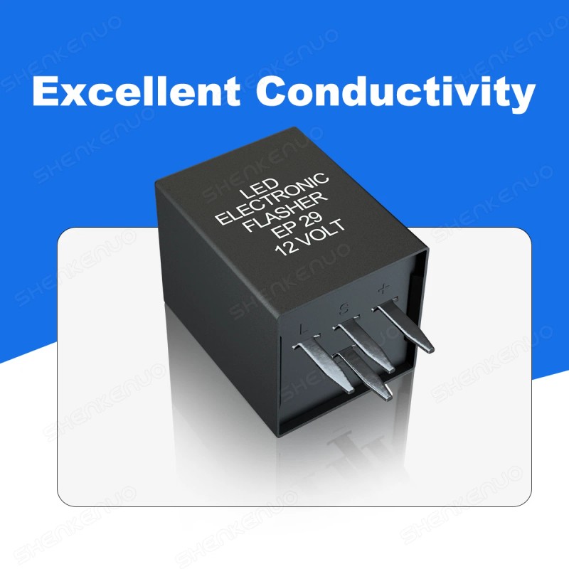 SHENKENUO 4-Pin EP29N LED Flasher Relay Fix Hyper Flash Turn